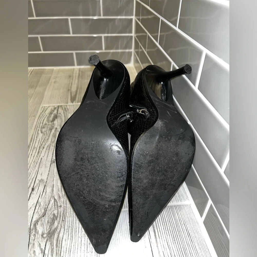 Linea Paolo black leather pointed toe bootie size 8.5 - Picture 5 of 14